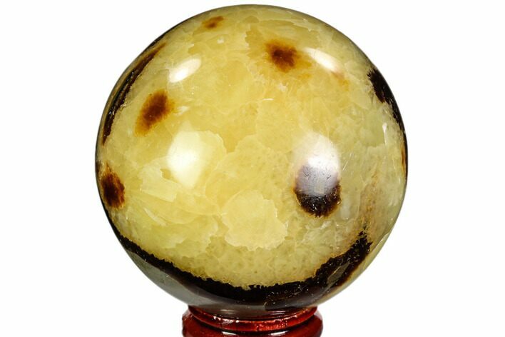 Polished Septarian Sphere - Madagascar #110662
